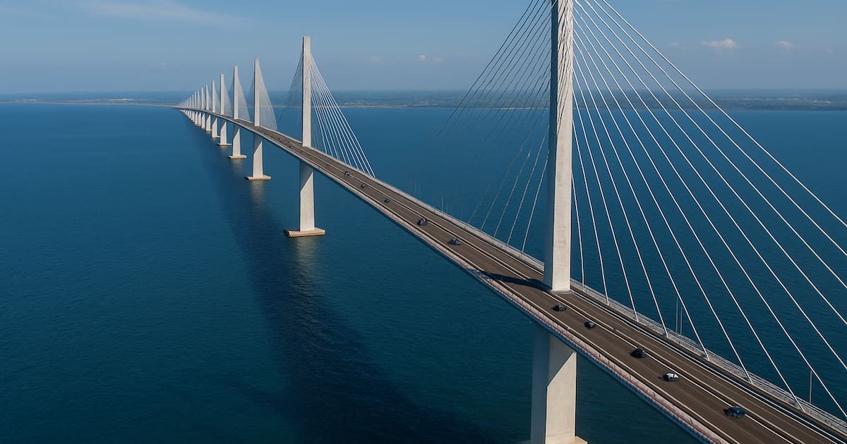 Construyen uno de los puentes más extensos de América: tiene un cableado de miles ... - El Cronista thumbnail