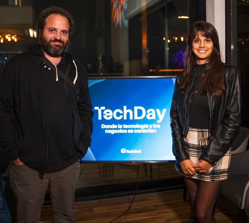 Ignacio Althabe, CTO de Techsed, y Gabriela Linares, CEO.