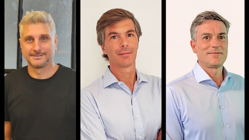 Braian Staffa, Ernesto Mordentti e Ignacio Alewaerts de Aiotek.