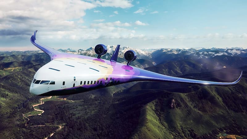 El nuevo concepto que fusiona alas y fuselaje se aleja de los diseños clásicos de Boeing y Airbus.