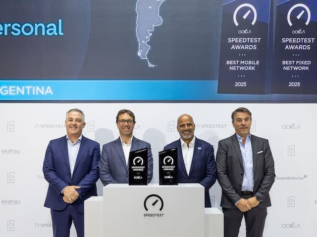 Personal recibe el premio a la mejor red fija y móvil de la Argentina