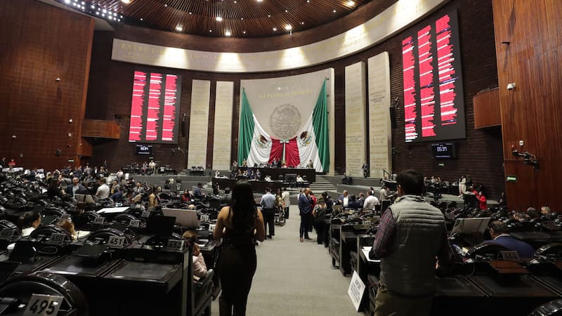 Pleno de la Cámara de Diputados durante la votación de la iniciativa arancelaria.