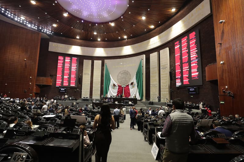 Pleno de la Cámara de Diputados durante la votación de la iniciativa arancelaria.