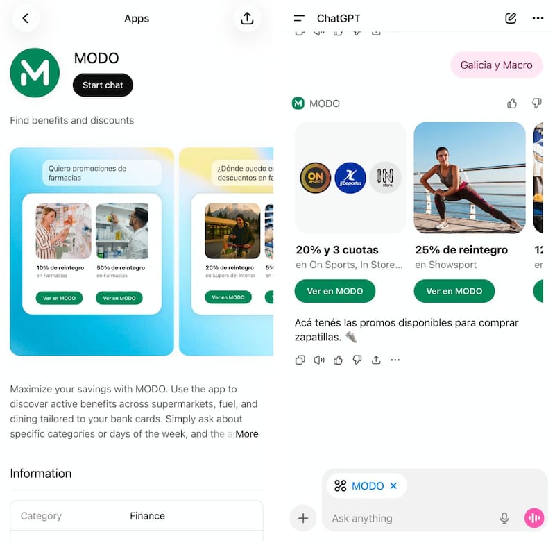 La billetera virtual MODO se integra a ChatGPT.