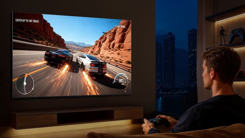 Los televisores TCL C7L también ofrecen alto rendimiento para gaming.