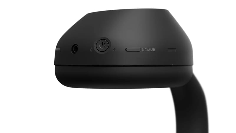 Botón de encendido y botón para activar la cancelación de ruido activa.