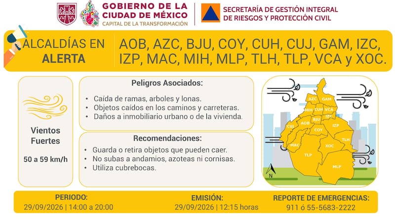 El Gobierno de México recomendo usar cubrebocas y no subir a andamios.