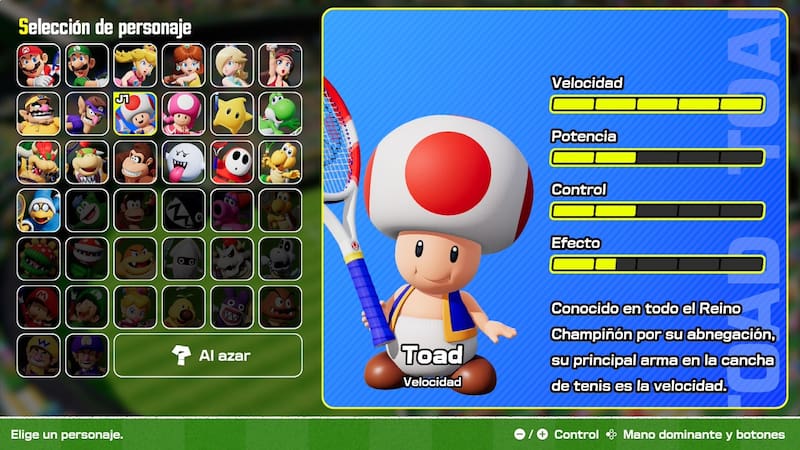 Los personajes disponibles son muchos y se van desbloqueando al sumar partidos y logros.