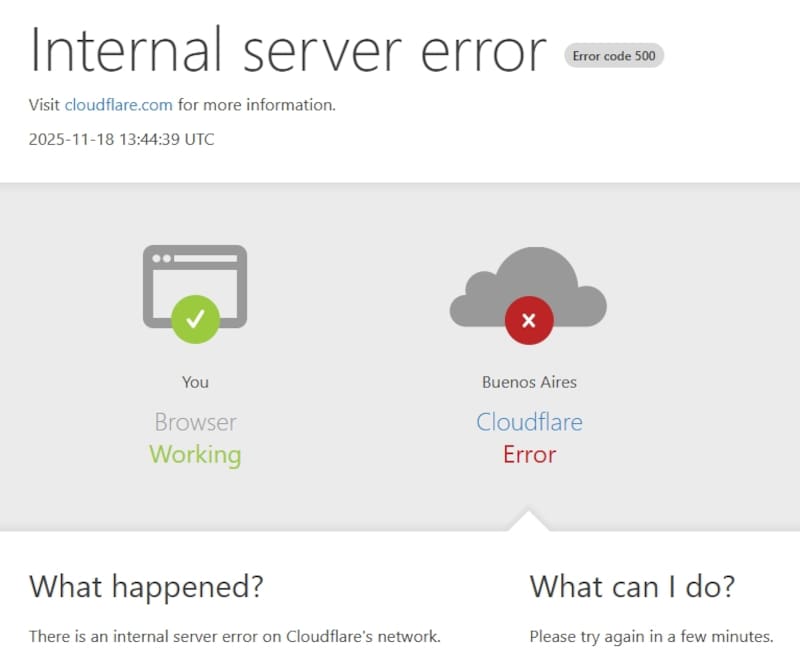 El error que se muestra al intentar acceder a la plataforma X mediante la web.