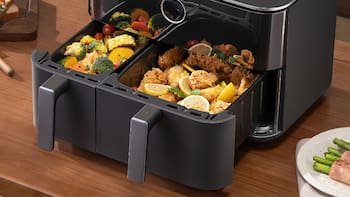 Cambia la freidora de aire: este nuevo electrodoméstico prepara dos platos distintos al mismo tiempo