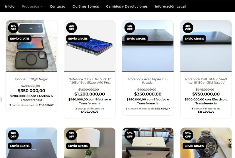 Algunos de los productos que están a la venta en Flips.