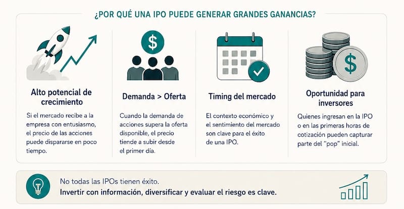 El timing es crucial para obtener ganancias de una IPO.