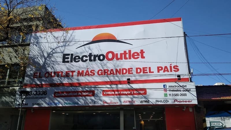 Electro Outlet tiene sucursales en CABA y en GBA (Fuente: @electro_outlet)