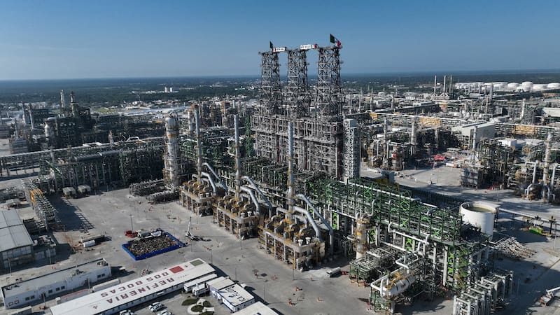 Refinería Olmeca, en Paraíso, Tabasco, Mx.