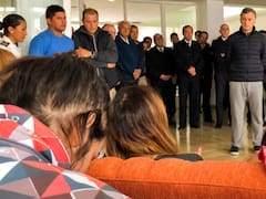 Macri visitó a familiares de la tripulación del submarino desaparecido