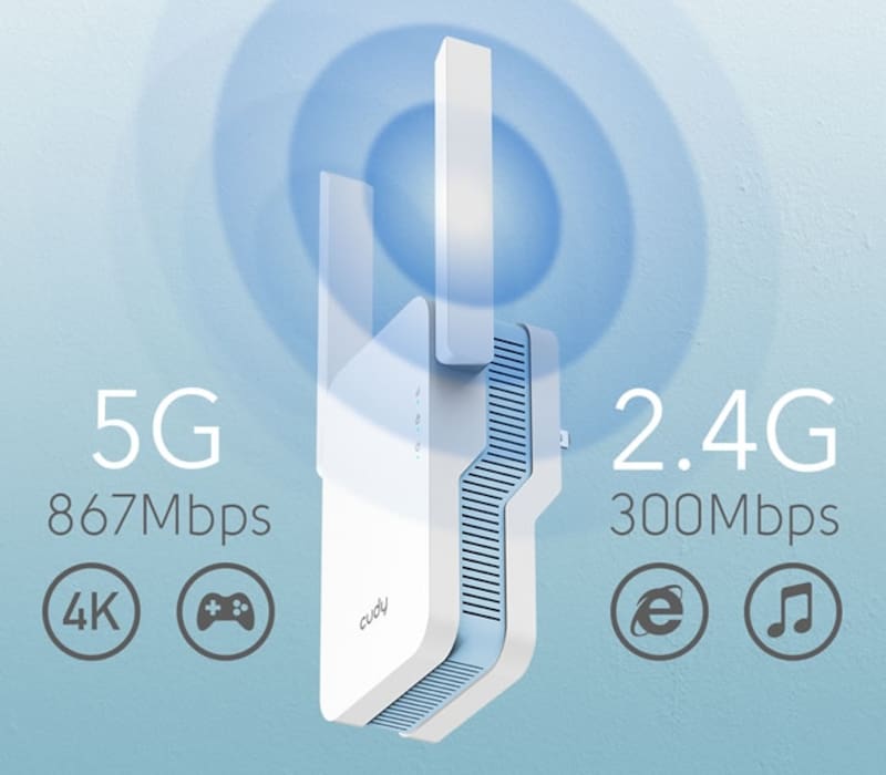 La conectividad inalámbrica de doble banda permite alcanzar altas velocidades de transferencia de datos.