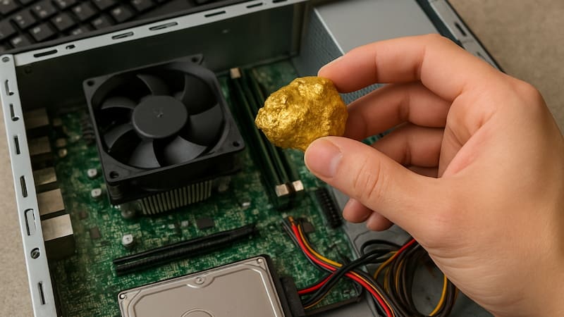 El electrodoméstico viejo que tiene oro 22 quilates: así puedes sacarlo, paso a paso.