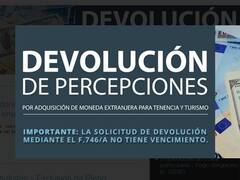 Cuáles son los requisitos para devolución de las retenciones por compras de dólares hechas en 2015