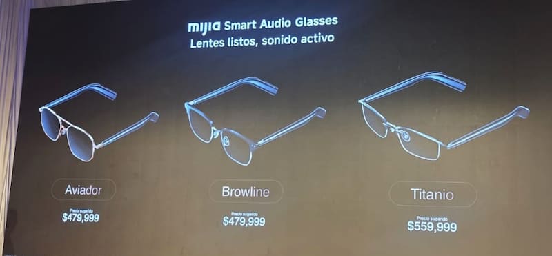 Los anteojos con audio que Xiaomi trae a la Argentina.