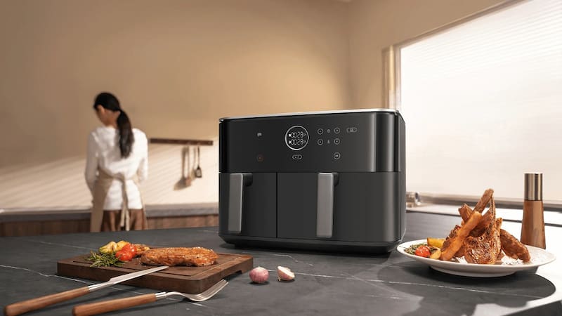 La Dual Zone Air Fryer de Xiaomi que llegó a la Argentina.