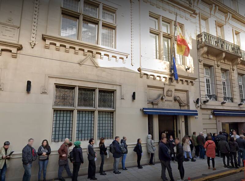 Consulado de España en Buenos Aires. (Foto: Google Maps)