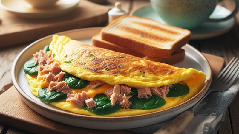 Huevos con espinacas. Fuente: Archivo.