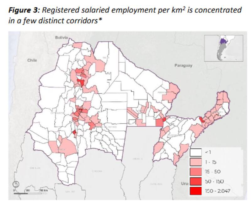 El empleo registrado se reduce a muy pocos sectores de la región