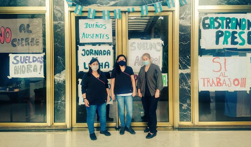 Los trabajadores mantienen la toma