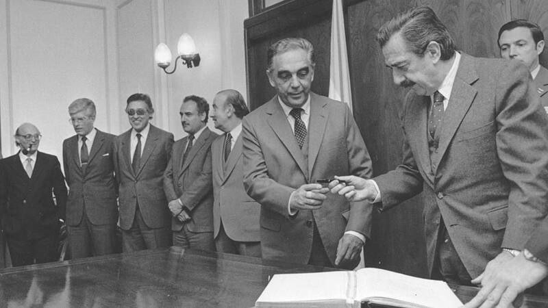 Víctor Martínez y Ricardo Alfonsín