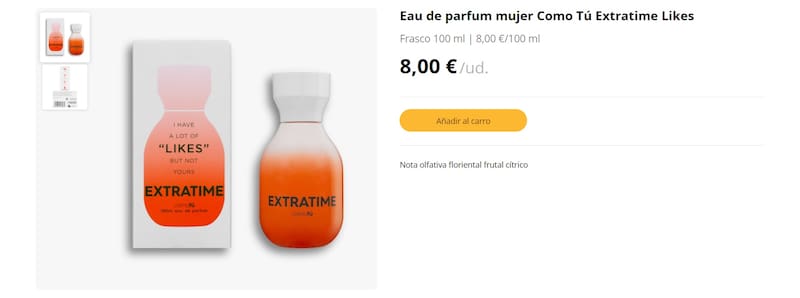Este es el perfume que Mercadona que se presenta como una alternativa a Good Girl de Carolina Herrera. (Foto: mercadona.es)