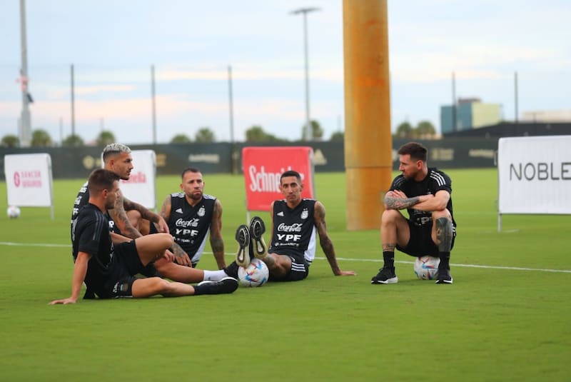 La Selección argentina se prepara para el partido ante Honduras