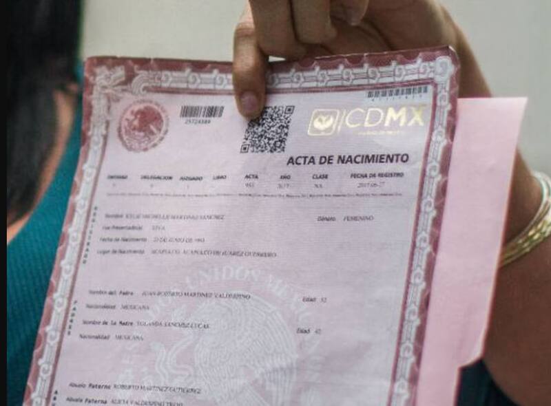 Así puede descargarse paso a paso el acta de nacimiento. Fuente: Gobierno de México