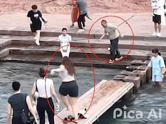 Turista salva a un niño de ahogarse en un río de China y se hace viral: "Volvería a hacerlo"
