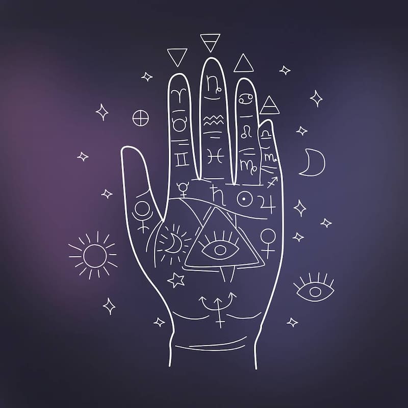 Lectura de las manos. Fuente: Freepik.