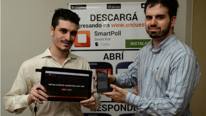 Ignacio Raffa y Nicolás Vilela, de SmartPoll.