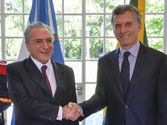 Macri busca acordar con Brasil un aumento de las exportaciones y dar un nuevo impulso al Mercosur