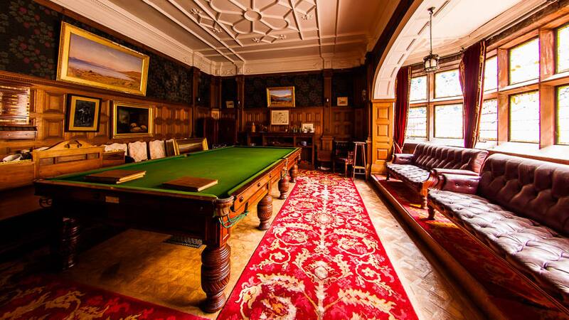 La sala de billar. Fotos: Amigos del Kinloch Castle.