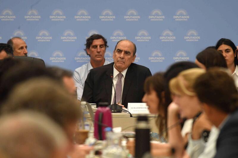 El ministro del Interior, Guillermo Francos, quien expuso en el plenario de Diputados la semana pasada.