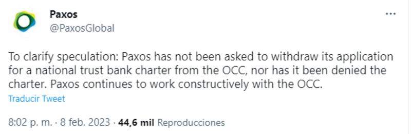 La empresa negó los rumores.