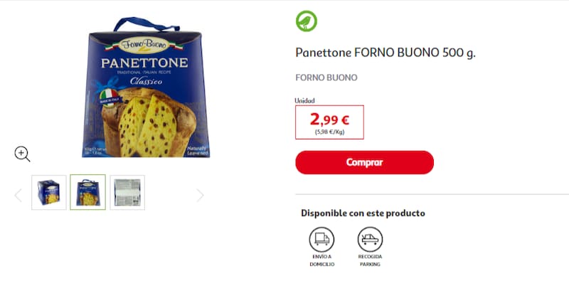 Panettone FORNO BUONO 500 g.