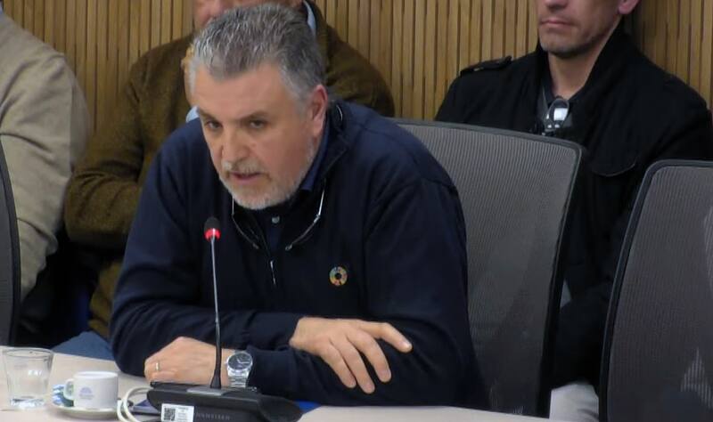 Capitán Mariano Moreno, secretario general del Centro de Patrones y Oficiales Fluviales, de Pesca y de Cabotaje Marítimo.