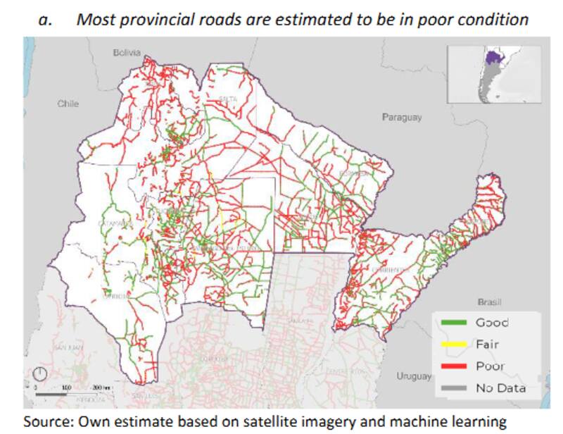 La mayoría de las rutas de la región están en condiciones pobres