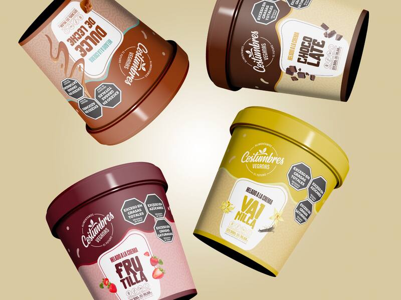 Costumbres Veganas tiene desde empanadas y pizzas hasta helados, tortas y facturas.