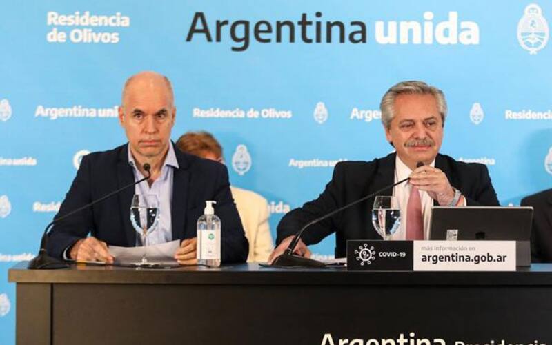 Horacio Rodríguez Larreta y Alberto Fernández