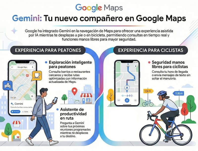 La útil integración entre Gemini y Google Maps.