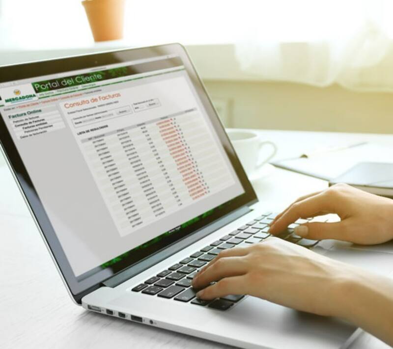 Las facturas de Mercadona se pueden consultar o descargar a través de su portal web.