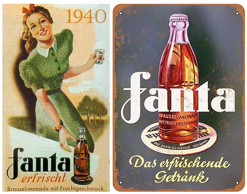 Fanta nació en 1940 durante la Segunda Guerra Mundial por un conflicto de Coca-Cola con su filial.