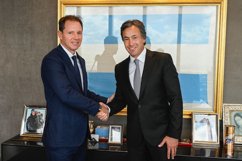 Jorge Brito y Juan Parma cerrando uno de los Pases del Año.