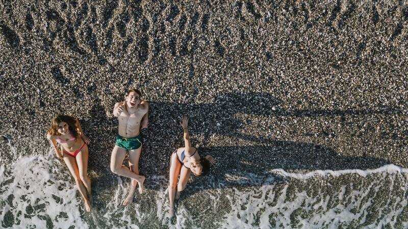 Esta playa está bañada por las aguas del golfo San Jorge.