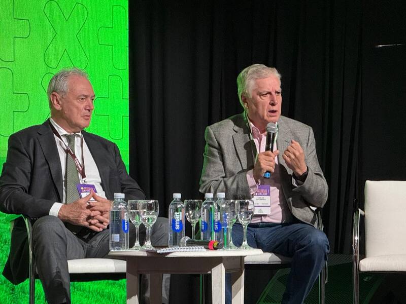 Gutierrez durante la presentación ante los agroindustriales